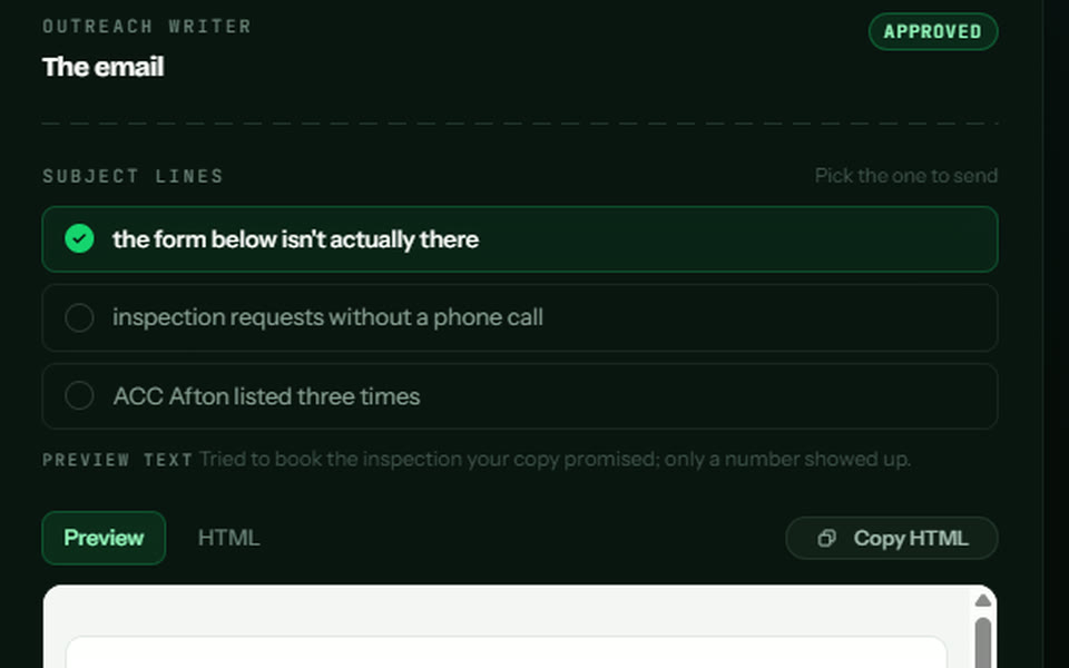 4. Prospect screenshot