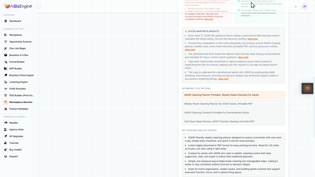5. List it screenshot