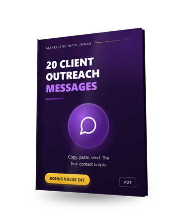 20 Client Outreach Messages mockup