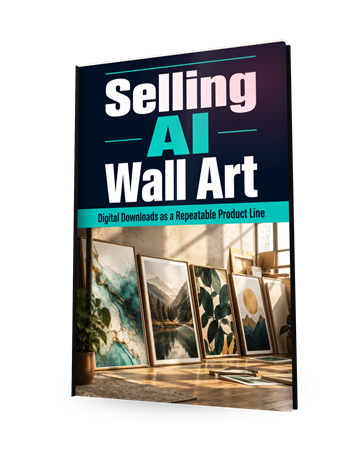 Selling AI Wall Art mockup