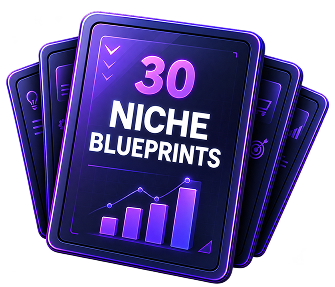The 30 Proven Niche Blueprints mockup