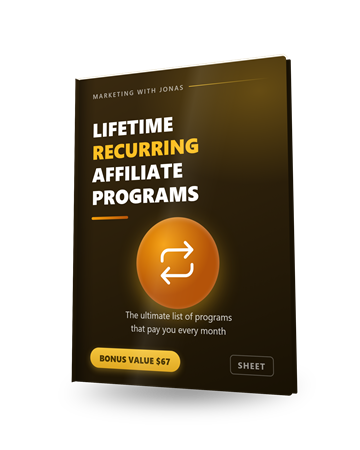 The Ultimate List of Lifetime Recurring Affiliate Programs mockup