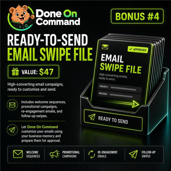 Ready-to-Send Email Swipe File mockup