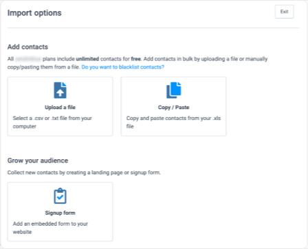 Import Your Contacts screenshot